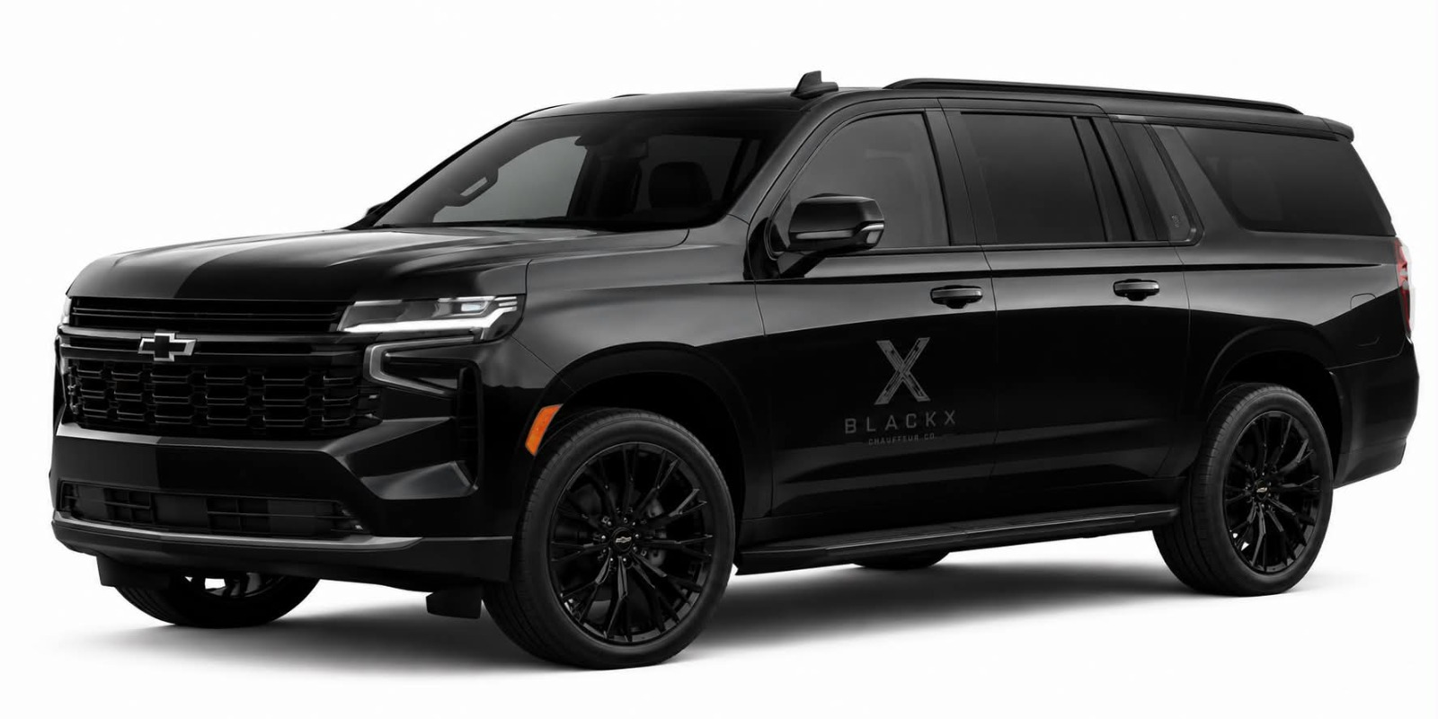 BlackX Elite SUV — BMW X7 (Third Row) · Cadillac Escalade (Luxury Spec) · GMC Denali XL (Captain Chairs)